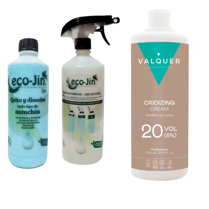 Ecojin Original de Laboncler + Difusor + Crema Oxigenada – Fórmula Especial para Blanquear Plásticos Amarillentos, Tapas de Inodoro, Cajetines de Lavadora y Más. Eliminador de Óxido en Superficies y Textiles, con Poder Desincrustante para Manchas - 1