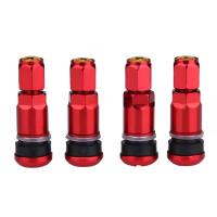 4pcs Tapones De Válvula De Neumáticos Universal Metálicos Para Coche Y Motocicleta Aleación De Aluminio Tapones De Válvula De Goma Para Ruedas Sin Cubierta - details 5