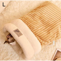 Bolsa De Dormir Para Mascotas Invierno Cálido Suave Plush Semi-Encerrado Sillón Para Gatos Y Perros Accesorios De Cama Cómodos Para El Hogar - details 11