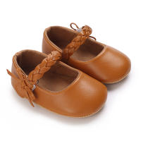 Zapatos De Princesa Para Bebé Niña En Lace Blanca Mocasines Con Lazo Y Borde Antideslizante De Goma Primera Calzado Para Caminar - details 190