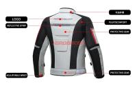 Chaqueta De Motocicleta Impermeable Para Hombres Con Protección EVA Ropa De Carreras Moto Arracimienta Pantalones Usables Para Moto - details 16