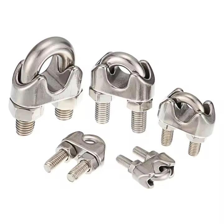 10 PCS Clip De Cable De Acero Inoxidable Plateado U-Bolt Tipo M2 M3 M4 M5 M6 M8 M10 M12 Para Hogar Y Herramientas De Trabajo - 1