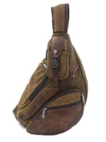 Mochila Hombro Solo Para Hombre Bolsa Cruzada Mensajera Militar Deportiva Viaje Con Portátil Rucksack Estilo Casual Material Saco De Tela Canvas - details 2