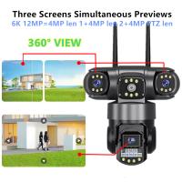 Cámara De Seguridad IP PTZ Inalámbrica 6K 12MP Trípode Exterior Con Seguimiento Automático Protección Y Vigilancia CCTV Impermeable - details 5