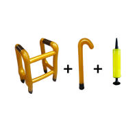 Ayuda Para Caminar Inflable Con Asa De Mano Marco Simulado Para Discapacitados Halloween Y Navidad PVC Resistente a La Fuga De Aire - details 5