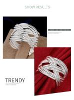 Anillo de Plata Esterlina 925 Diseño Trenzado Interweaved Ideal para Mujeres - details 2