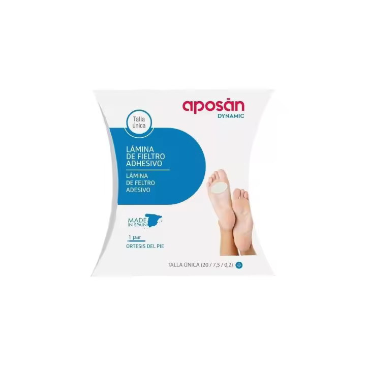 APOSAN DYNAMIC LAMINA DE FIELTRO ADHESIVO 1 PAR TALLA UNICA - 1