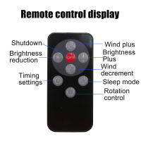 Ventilador Portátil LED De 20000mAh Con Gancho Para Camping Pesca Picnic Emergencias Carga USB Material De Acero Inoxidable - details 2