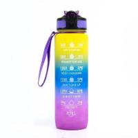 Botella De Agua Deportiva De 32 Oz Reutilizable Con Tiempo Para Beber Y  Motivacional Para Gimnasio Y Exterior Material PC - details 8