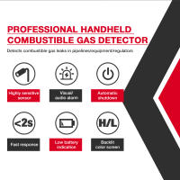 Detector De Gases Inflamables HABOTEST HT609 pro Con Pantalla Y Alarma Sonora Medidor De Metano Natural Retráctil 50-1000PPM - details 6