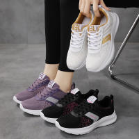 Zapatos De Correr Para Mujer Cuatro Estaciones Tejidos Voladores Transpirables Ligeros Zapatillas Deportivas Casuales Antideslizantes Suaves Para Gimnasio Y Salud - details 1
