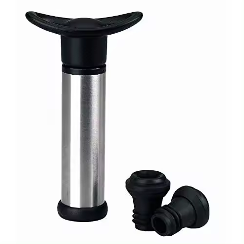 BOMBA MANUAL VACIO CON 2 TAPONES VINO - 1