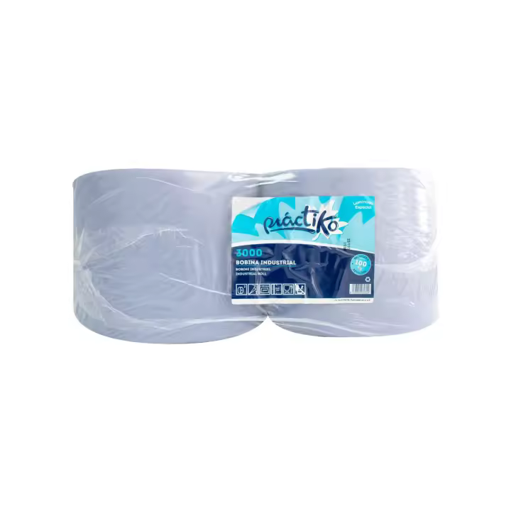 Bobina papel azul Industrial pack 2 unidades- ALMERICORP - 1