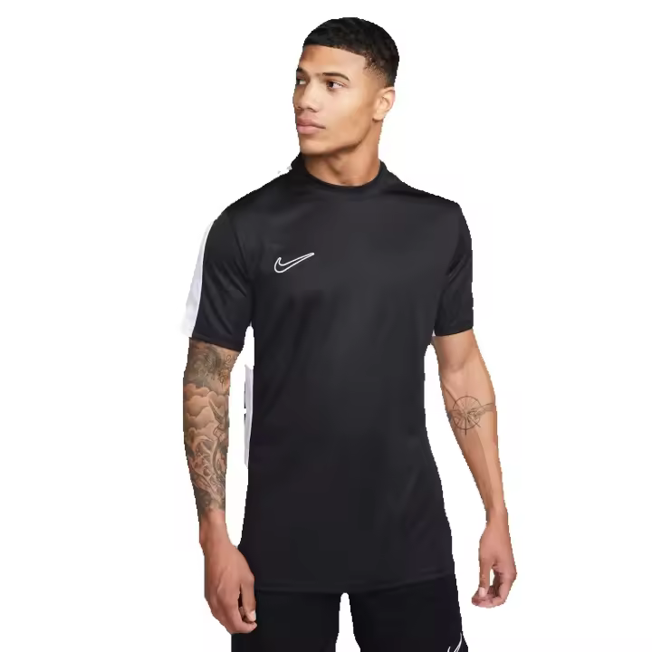 Nike Camiseta de entrenamiento Academy 23, con Tecnología Dri-FIT, para Hombre, Negro, Azul Marino y Azul Claro - 1