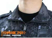 Overoles De Piel De Python Negro Resistente Al Desgaste Para Hombres Traje Suave De Motocicleta Exterior Uniforme De Seguridad Laboral - details 4