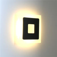 Lámpara De Pared Moderna Y Sencilla En Aluminio Y Acrílico Para Iluminación Interior Blanco Y Negro Para Dormitorio Y Sala De Estar - details 1