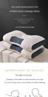Almohada Ortopédica Para Dormir Con Masaje SPA Almohada De Fibra De Soja Que Protege La Columna Cervical Y Ayuda a Dormir Poliéster 100% Tamaño Rectangular - details 0