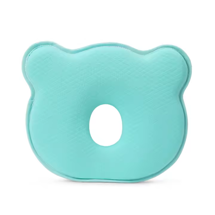 Almohada para Bebe, viscoelástico, almohada para Bebe, antiplagiocephaly, adecuada para recién nacidos de 0 a 12 meses, color De Rosa - 1