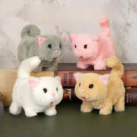 Juguete Eléctrico De Peluche Gato American Shorthair Simulación Interactiva Con Cola Que Se Mueve Y Sonido Juguetes Para Niños - details 4