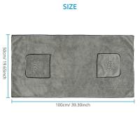 Toalla De Baño Para Perros Grandes Super Absorbente Y De Secado Rápido Microfibra Algodón 100% Suministros De Baño Para Gatos Y Perros - details 10