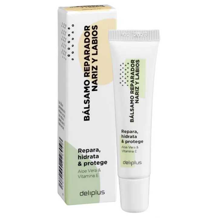 Pack 1 - Bálsamo Reparador Nariz y Labios 15 ml. Repara, Hidrata y Protege. Deliplus - 1