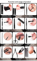 Set De Manicura Y Pedicura Para Hombres 7-18pcs Tijeras De Acero Inoxidable Herramienta De Aseo Kit De Corte Y Trimmer - details 3