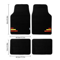 ENERFERO-Alfombra coche,Juego 4 de Alfombrillas Universales para coche, accesorios para el interior,Antideslizantes--4 Piezas - details 0