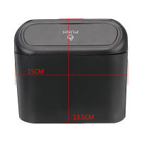 Caja De Almacenamiento Para Interior De Coche 1L Estuche De Basura Portátil Con Soporte De Clip Para Asiento Puerta Accesorios Automotrices ABS Cuadrado - details 10