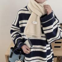 Bufanda Clásica Elegante Para Mujer Invierno Suave Térmica Versátil Coreana Pareja Estudiante Tejida Cálida Femenina Chaqueta Hombre - details 6