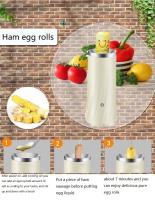 Hervidor De Huevos Y Rollitos De Huevo Eléctrico Multifuncional Mini Para Desayuno Cocina Herramientas De Cocina Con Enchufe EU ZARTSEN - details 2