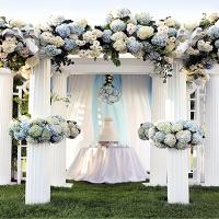 10pcs Cabezas De Hydrangea De Seda Con Tallos Flores Artificiales Para Decoración De Casas Y Bodas - details 7