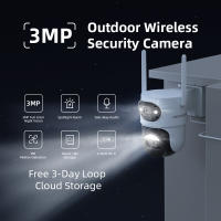 Cámara De Seguridad Exterior HEIYOUCAM WiFi Con Lente Dual 4X Zoom Digital AI Detección Humana 2K 3MP PTZ IP Cámara De Vigilancia - details 2