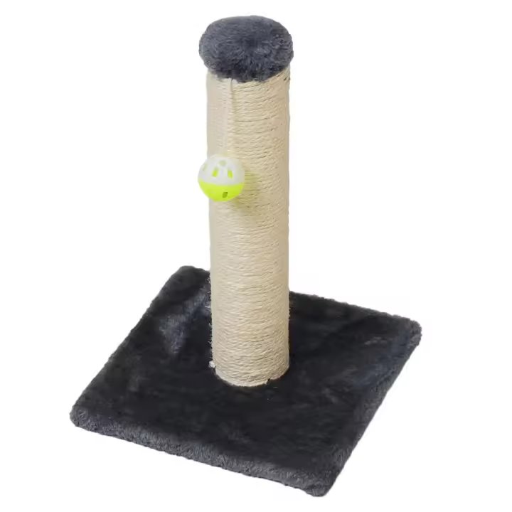 Poste Rascador para Gatos, Color Negro Midida: 35x25x25cm, Arbol para Gatos Juguete Parla, Arañador para Gatos, Afilador uñas para Gatos - 1