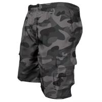 Shorts Militar Para Hombre Estilo Casual Verano Cargador Diseño Holgad Con Varios Bolsillos Cintura Elástica Talla Media - details 3