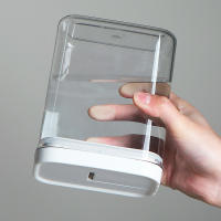 Juego De Botellas De Almacenamiento De Plástico Transparente Para Cocina Ajuste Táctil Para Cereales Frijoles Y Snacks - details 6
