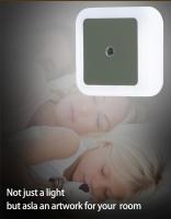 Lámpara Nocturna Mini Con Sensor De Luz Para Niños Y Adultos Para Dormitorio Y Sala De Estar 110-240V Enchufe EU US UK Incluye Batería Luz LED Controlada Por Movimiento - details 3