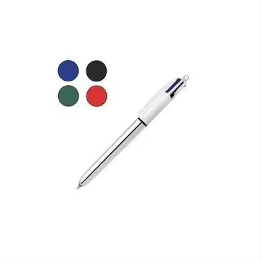 BIC CUATRO COLORES SHINE PLATA     PERGAMINO - 1