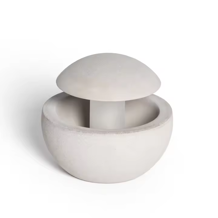 Ledkia Baliza Exterior Cemento Ovinta Gris Piedra - 1