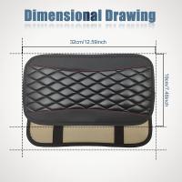 Manta De Reposabrazos Para Coche Universal En Cuero PU Estilo Étnico Impermeable Antideslizante Con Caja De Almacenamiento Accesorio De Estilo Interior Para Automóvil - details 0