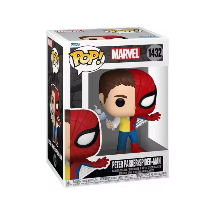 Funko Pop Marvel Figura Peter Parker y Spiderman Juguetes FUNKO - 1