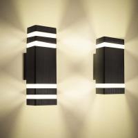 Lámpara De Pared Exterior LED Impermeable IP65 Con 2PCS Bombillas E27 Luz Decorativa Para Jardín 110V 220V Moderna Estilo - details 10
