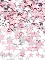 Decoraciones De Fiesta Con Estrella Dorada Y Plateada Confeti Rosa Tamaño 10/6mm Para Cumpleaños Adornos Para Mesa 30g - details 0