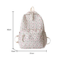 Mochila Floral De Moda Para Estudiantes Y Niñas Con Correas Ajustables Y Gran Capacidad Bolsa De Viaje De Nylon Para Mujeres - details 14