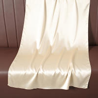 Pañuelo De Seda Lujoso Para Mujer En Color Sólido Moda Comodidad Y Versatilidad Shawl Muffler Neckerchief Bandanna Para Exterior - details 2