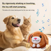 Muñeco De Peluche Animado Con Música Y Vibración Juguete Interactivo Eléctrico Para Mascotas Resistente Mordida Bola Saltarina De Cerdo Para Perros - details 4