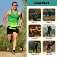 Riñonera Running Deportiva Impermeable 24*13cm, Bolsa Cintura Ajustable con Salida Auriculares, Riñonera Correr Reflectante Ligera Color Puro, Hombre Mujer Mochila Cintura Deportiva Al Aire Libre - details 6