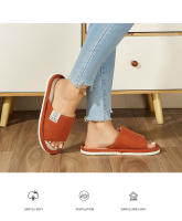 Pantuflas De Lino Para Hombre Comodidad Primavera/Otoño Pantuflas De Dormitorio Abiertas Y Transpirables Para Hombre Y Mujer Verano - details 4