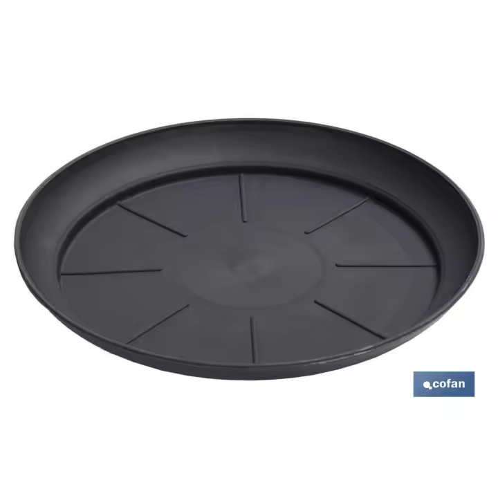 Cofan - Plato Maceta Altea Antracita - Varios Diámetros - 1