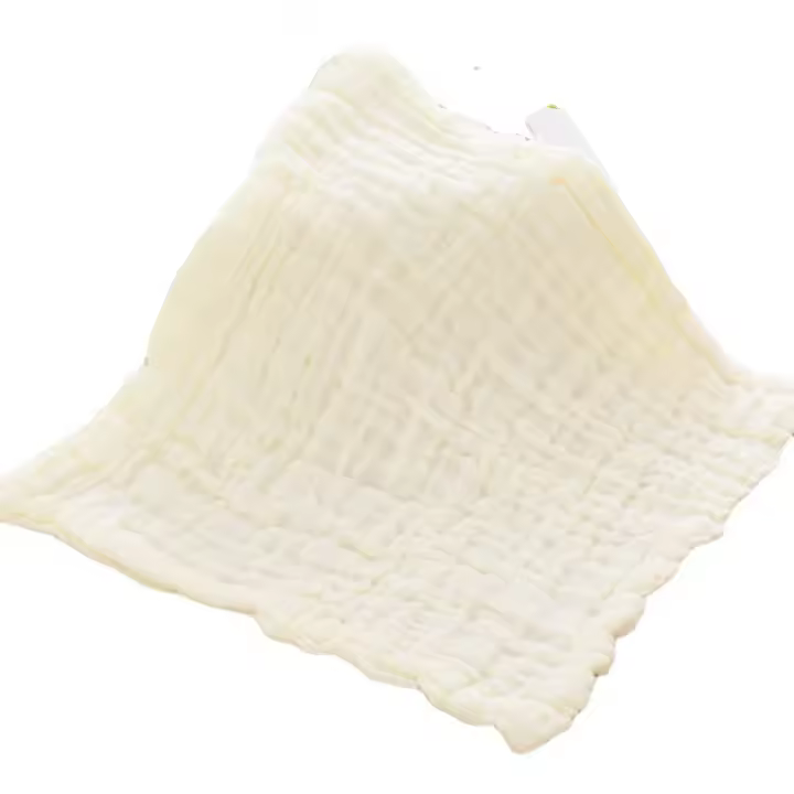 Baberos nuevo type A, toalla cuadrada de Gasa de Algodón Puro, color sólido, toalla absorbente para Bebé, toalla cuadrada para niños - 1
