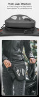 Bolsa De Motocicleta ROCKBROS Reflectiva Bandolera Ajustable Para Ciclismo Al Aire Libre Equipamiento De Motocicleta - details 6